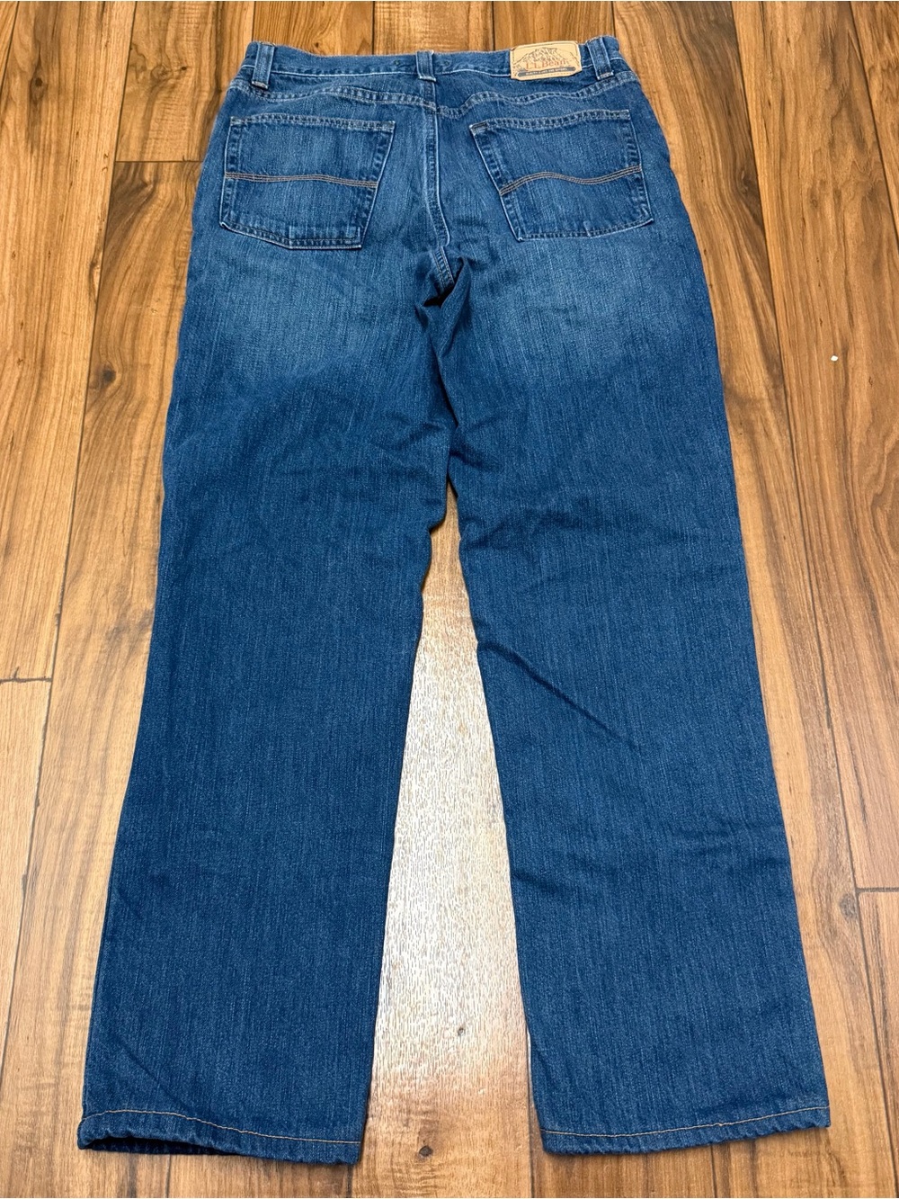 LL Bean Classic Fit Flannel Lined Jeans Blue Denim Medium Wash Mens 32x31 505661 - Picture 13 of 14